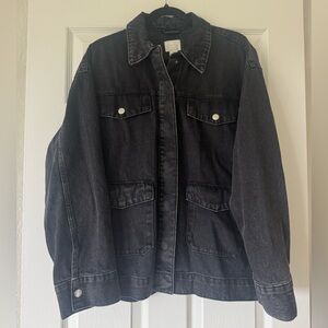 H&M Black Denim Shacket